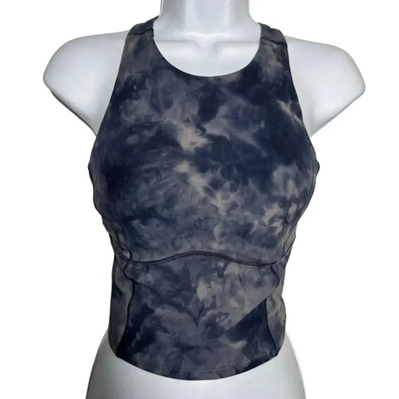 Lululemon Key to Balance Tank Top Diamond Dye Lunar Rock True Navy size 0 - Picture 7 of 7